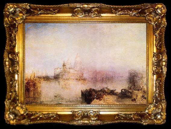 framed  Joseph Mallord William Turner Dogana und Santa Maria della Salute, Venedig, ta009-2